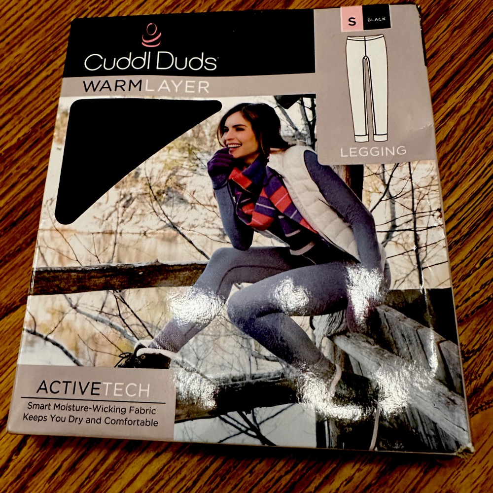 Cuddlduds warm layer leggings size small